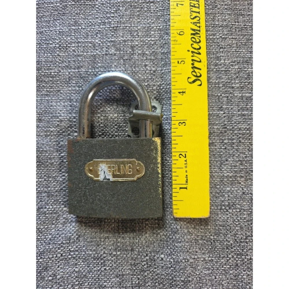 Vintage Brass Locks No Keys 3 Locks Retaining Chain Super Pin Tumbler